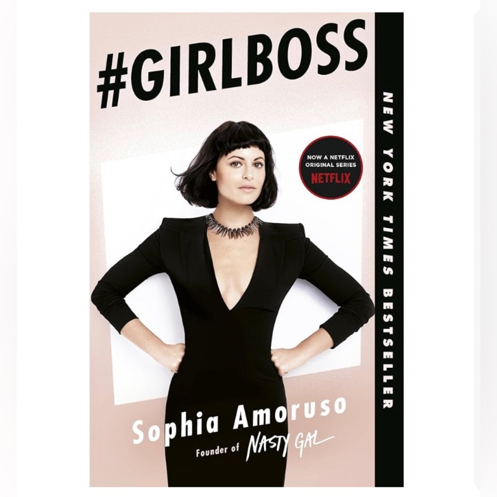 GIRLBOSS Book by Sophia Amoruso Paperback Black & Blush Cover
